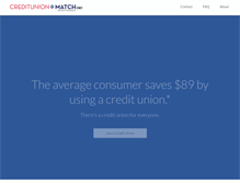 Tablet Screenshot of creditunionmatch.com